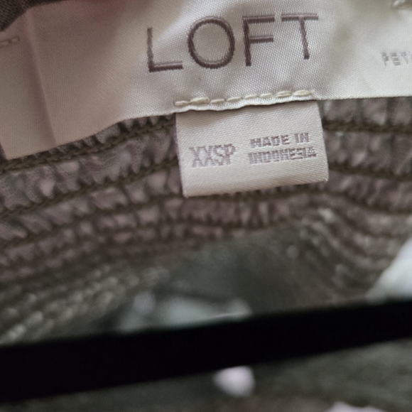 LOFT Green Polka Dot Smocked Mini Dress Cottagecore~ XXS - Picture 2 of 8